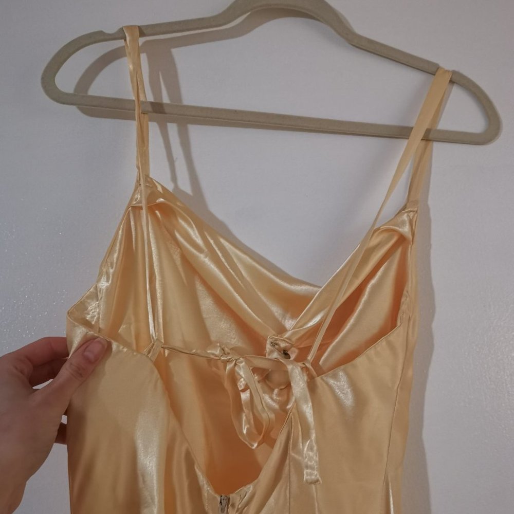 Vintage Yellow Slip Dress - Picture 6 of 6